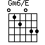 Gm6/E=012033_1