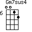 Gm7sus4=0012_6