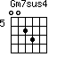 Gm7sus4=0023_5