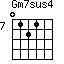 Gm7sus4=0121_7