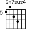 Gm7sus4=1023_5
