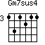 Gm7sus4=131211_3