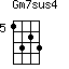 Gm7sus4=1323_5