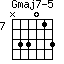 Gmaj7-5=N33013_7