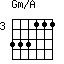 Gm/A=333111_3