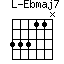 Ebmaj7=33311N_1