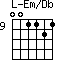 Em/Db=001121_9