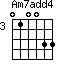 Am7add4=010033_3