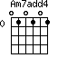 Am7add4=010101_0