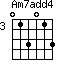 Am7add4=013013_3