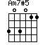 Am7#5=303011_1