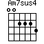 Am7sus4=002223_1