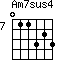 Am7sus4=011323_7