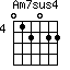 Am7sus4=012022_4