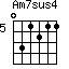Am7sus4=031211_5