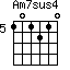 Am7sus4=101210_5