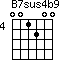B7sus4b9=001200_4