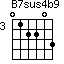 B7sus4b9=012203_3
