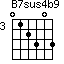 B7sus4b9=012303_3
