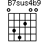 B7sus4b9=034200_1