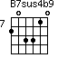 B7sus4b9=203310_7