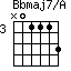 Bbmaj7/A=N01113_3