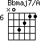 Bbmaj7/A=N03211_6