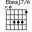 Bbmaj7/A=N03331_1