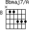 Bbmaj7/A=N11333_8