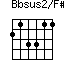 Bbsus2/F#=213311_1