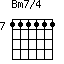 Bm7/4=111111_7