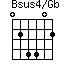 Bsus4/Gb=024402_1