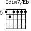 Cdim7/Eb=121111_5