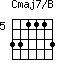 Cmaj7/B=331113_5