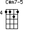 C#m7-5=1121_4