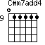 C#m7add4=011111_9