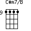 C#m7/B=1111_9