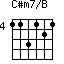 C#m7/B=113121_4