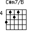 C#m7/B=3121_4