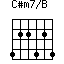 C#m7/B=422424_1