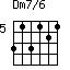 Dm7/6=313121_5
