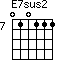 E7sus2=010111_7