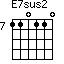E7sus2=110110_7