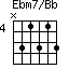 Ebm7/Bb=N31313_4