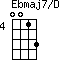 Ebmaj7/D=0013_4
