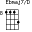Ebmaj7/D=1113_8