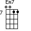 Em7=0011_7