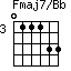 Fmaj7/Bb=011133_3