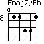 Fmaj7/Bb=011331_8