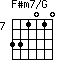 F#m7/G=331010_7